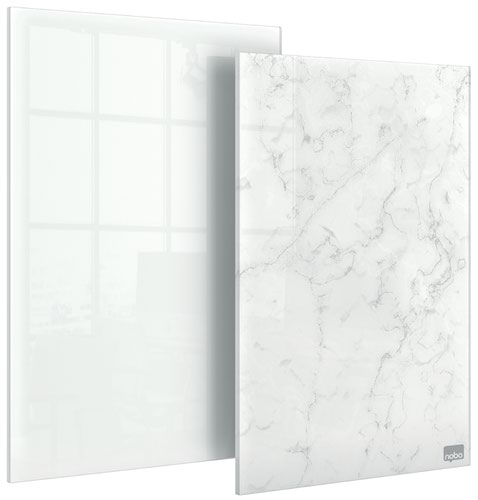 Nobo Glass Whiteboard Notepad 230x152mm White 1915601 Pack 2 Fusion Office
