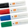 Nobo Glide Whiteboard Large Markers Assorted Chisel 1915393 Pack 4 Fusion Office