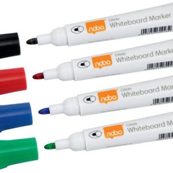 Nobo Glide Whiteboard Markers Bullet Assorted 1915268 Pack 10 Fusion Office