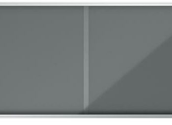 Nobo Grey Felt Lockable Notice Board 27xa4 2000x970mm 1915339 Fusion Office