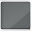 Nobo Grey Felt Lockable Notice Board 6xa4 709x668mm 1915328 Fusion Office