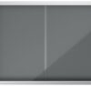 Nobo Grey Felt Lockable Notice Board 8xa4 924x668mm 1915336 Fusion Office