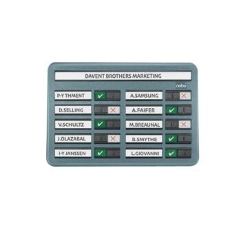 Nobo In/Out Board 10 Names Grey 35538092