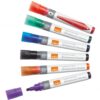 Nobo Liquid Ink Whiteboard Markers Assorted 1901419 Pack 6 Fusion Office
