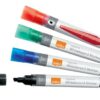 Nobo Liquid Ink Whiteboard Markers Chisel Assorted 1915386 Pack 10 Fusion Office