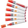 Nobo Liquid Ink Whiteboard Markers Chisel Red 1915384 Pack 10 Fusion Office