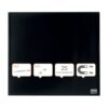 Nobo Magnetic Glass Whiteboard Tile 300x300mm Black 1903950 Fusion Office