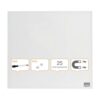 Nobo Magnetic Glass Whiteboard Tile 450x450mm White 1903957 Fusion Office