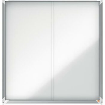 Nobo Magnetic Lockable Notice Board 12xa4 925x970mm 1902570 Fusion Office