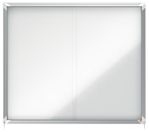 Nobo Magnetic Lockable Notice Board 15xa4 1140x970mm 1902609 Fusion Office