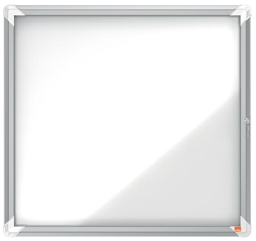 Nobo Magnetic Lockable Notice Board 6xa4 709x668mm 1902558 Fusion Office