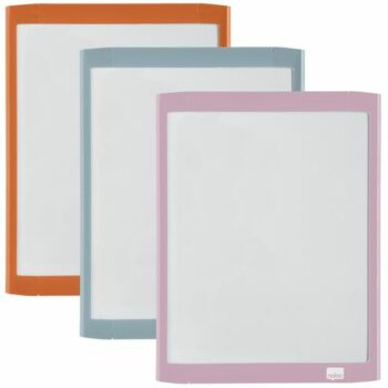 Nobo Magnetic Whiteboard Colour Frame 216x280mm 1915625 Pack 6 Fusion Office