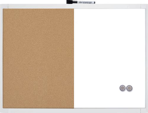 Nobo Magnetic Whiteboard Cork Noticeboard 585x430mm 1903784 Pack 4 Fusion Office