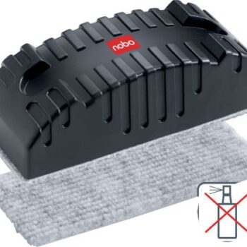 Nobo Magnetic Whiteboard Eraser Refills Black 34534497 Pack 10 Fusion Office