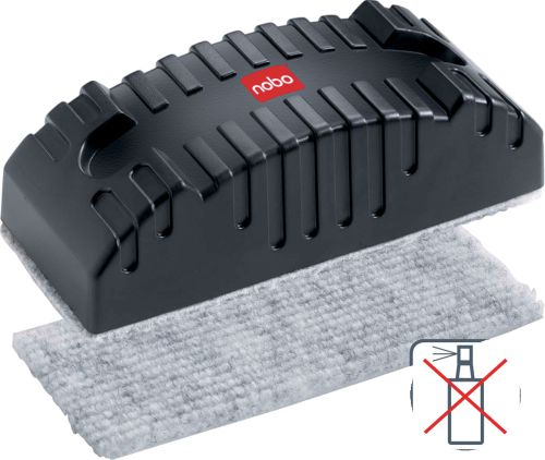 Nobo Magnetic Whiteboard Eraser Refills Black 34534497 Pack 10 Fusion Office