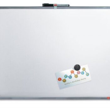 Nobo Magnetic Whiteboard Slim Frame 580x430mm Silver Qb05742c Fusion Office