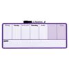 Nobo Magnetic Whiteboard Weekly Planner 360x140mm Purple 1904048 Fusion Office