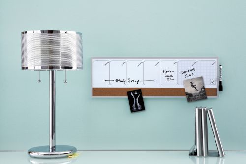 Nobo Magnetic Whiteboard Weekly Planner 585x190mm Grey 1903780 Fusion Office