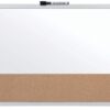 Nobo Magnetic Whiteboard With Corkboard 585x430mm 1903810 Fusion Office