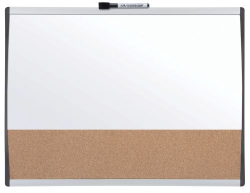 Nobo Magnetic Whiteboard With Corkboard 585x430mm 1903810 Fusion Office