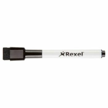 Nobo Mini Whiteboard Pens Black With Magnetic Eraser Cap 2104184 Pack 6 Fusion Office