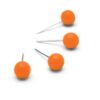 Nobo Notice Board Push Pins Orange 1905329 Pack 100 Fusion Office