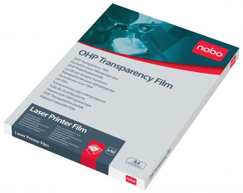 Nobo Ohp Laser Printer Film A4 Pack 50 33633740 Fusion Office