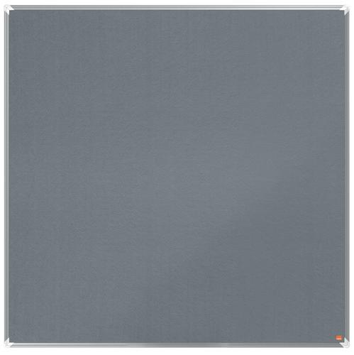 Nobo Premiumplus Felt Noticeboard 1200x1200mm Grey 1915197 Fusion Office
