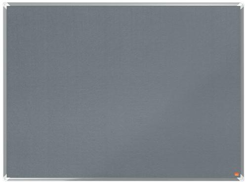 Nobo Premiumplus Felt Noticeboard 1200x900mm Grey 1915196 Fusion Office
