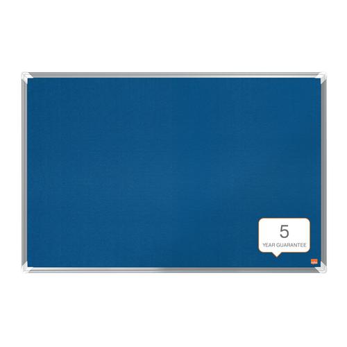 Nobo Premiumplus Felt Noticeboard 900x600mm Blue 1915188 Fusion Office