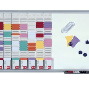 Nobo T Card Planning Kit 8 Columns 24 Slots 2951400 Fusion Office