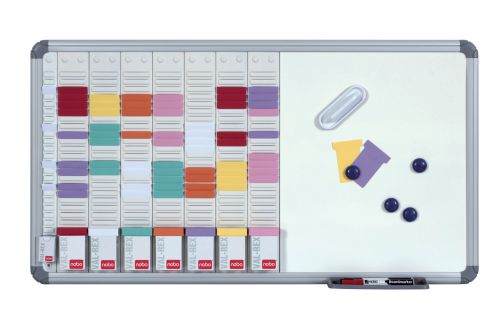 Nobo T Card Planning Kit 8 Columns 24 Slots 2951400 Fusion Office