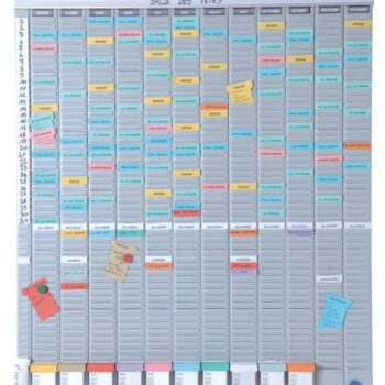 Nobo T Card Planning Kit Annual Planner 13 Columns 54 Slots 2911200 Fusion Office