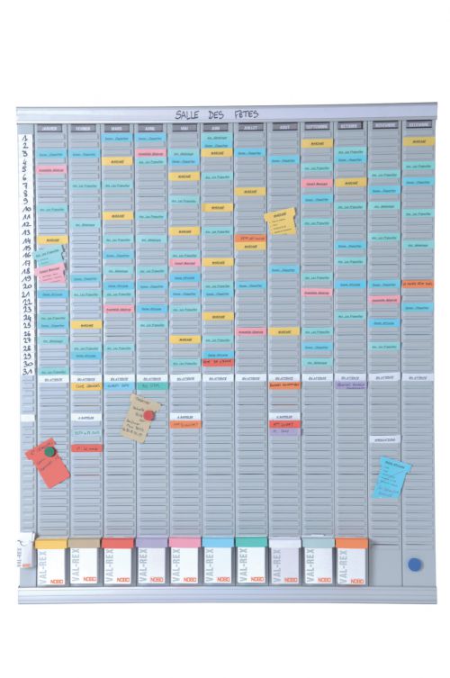 Nobo T Card Planning Kit Annual Planner 13 Columns 54 Slots 2911200 Fusion Office
