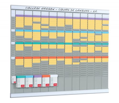 Nobo T Card Professional Planner 12 Columns 32 Slots 2990700 Fusion Office