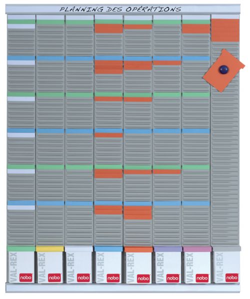 Nobo T Card Weekly Planning Kit 8 Panels 54 Slots 2910800 Fusion Office
