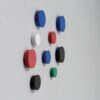 Nobo Whiteboard Magnets 20mm Black 1901440 Pack 8 Fusion Office