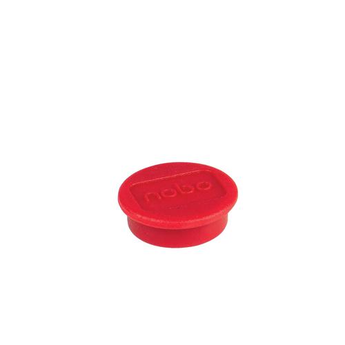Nobo Whiteboard Magnets 24mm Assorted Red 1915293 Pack 10 Fusion Office
