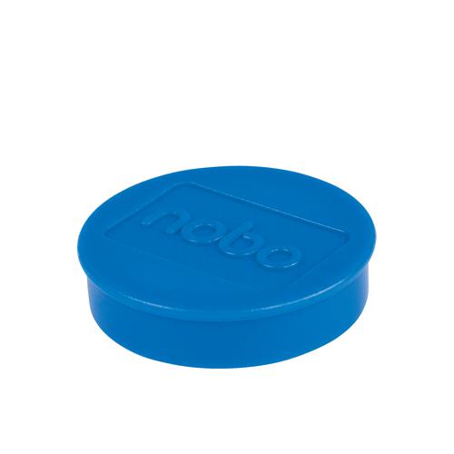 Nobo Whiteboard Magnets 38mm Assorted Blue 1915313 Pack 10 Fusion Office