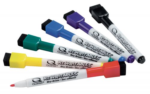 Nobo Whiteboard Pens Magnetic Erasercap Assorted 1903792 Pack 6 Fusion Office