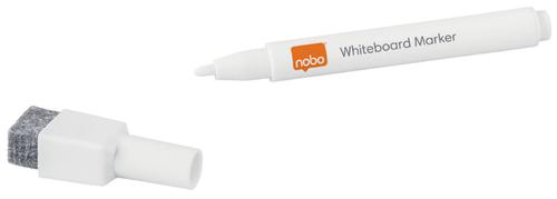 Nobo Whiteboard Pens White Fine Bullet 1915444 Pack 6 Fusion Office