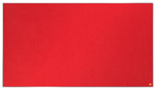 Nobo Widescreen Felt Noticeboard 1220x690mm Red 1915421 Fusion Office