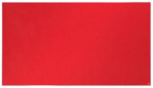 Nobo Widescreen Felt Noticeboard 1880x1060mm Red 1915423 Fusion Office