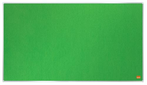 Nobo Widescreen Felt Noticeboard 710x400mm Green 1915424 Fusion Office