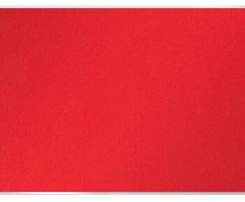 Nobo Widescreen Felt Noticeboard 710x400mm Red 1915419 Fusion Office