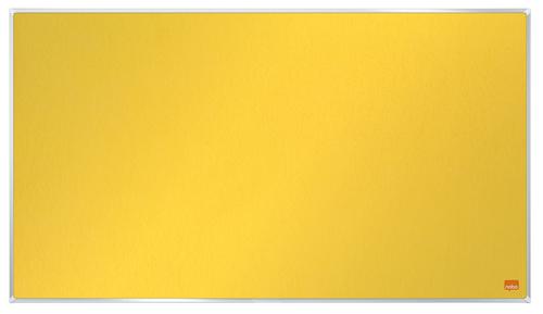 Nobo Widescreen Felt Noticeboard 710x400mm Yellow 1915429 Fusion Office