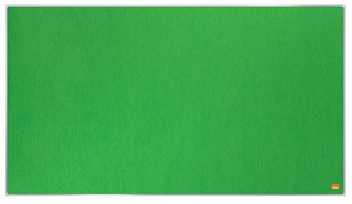 Nobo Widescreen Felt Noticeboard 890x500mm Green 1915425 Fusion Office