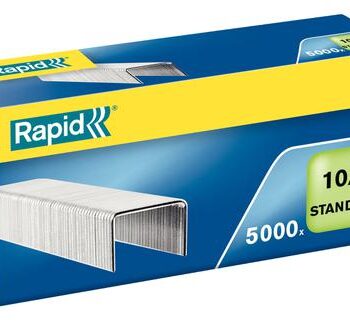 Rapid 10 4 Standard Staples No10 Box 5000 24863000 Pack 10 Fusion Office