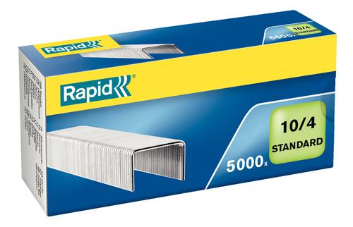 Rapid 10 4 Standard Staples No10 Box 5000 24863000 Pack 10 Fusion Office