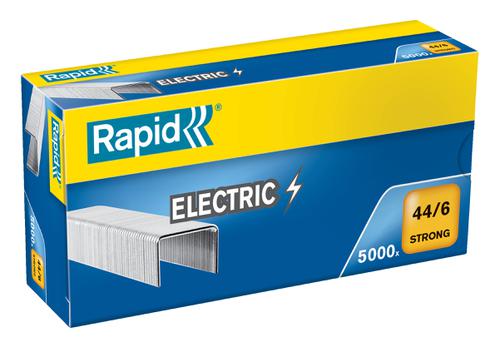 Rapid Electric Strong Staples 44 6 6mm Box 5000 24868100 Pack 5 Fusion Office